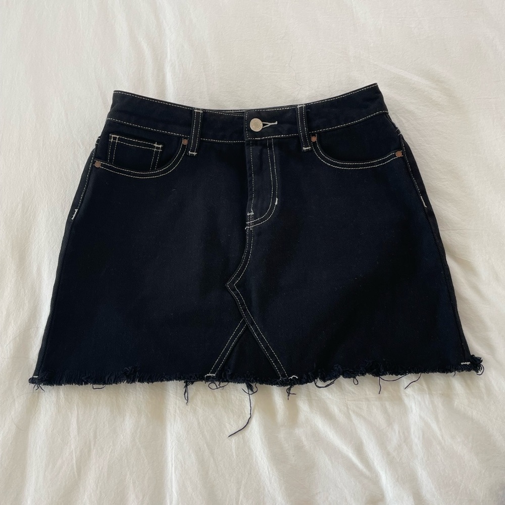 Pacsun Black Jean Skirt